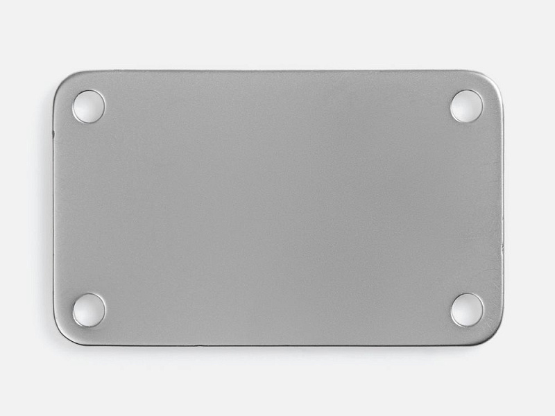 Шильдик металлический Furo, серебристый