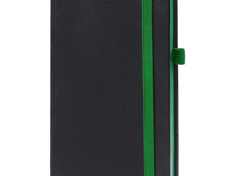 Ежедневник Ton, недатированный, черный с зеленым