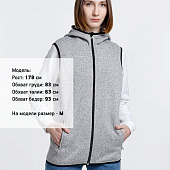 Жилет с капюшоном унисекс Gotland, серый