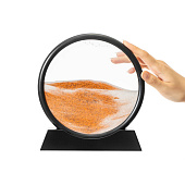 Песочная картина-антистресс Pleasantville, черная с оранжевым