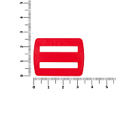 Пряжка — регулятор ремня Fermo, красная