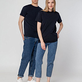 Футболка унисекс T-Bolka 160, темно-синяя