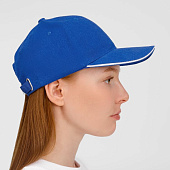 Бейсболка Buffalo, ярко-синяя с белым
