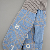 Варежки Joyful на заказ, полушерсть