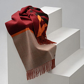 Палантин Charming, коричневый с оранжевым