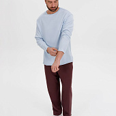 Лонгслив унисекс Siluetti Fuori, светло-голубой