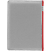 Ежедневник Spain Shall на заказ, недатированный, серый с красным