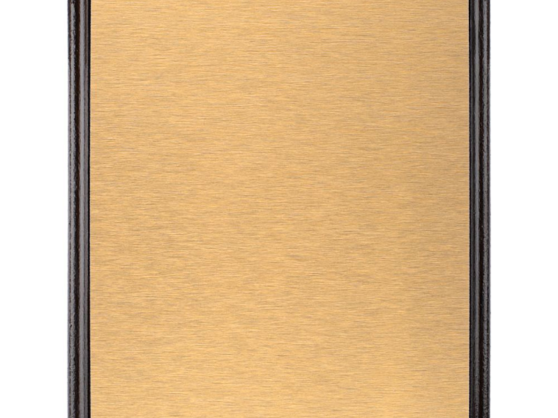 Плакетка Plaque, большая, венге с золотистой пластиной