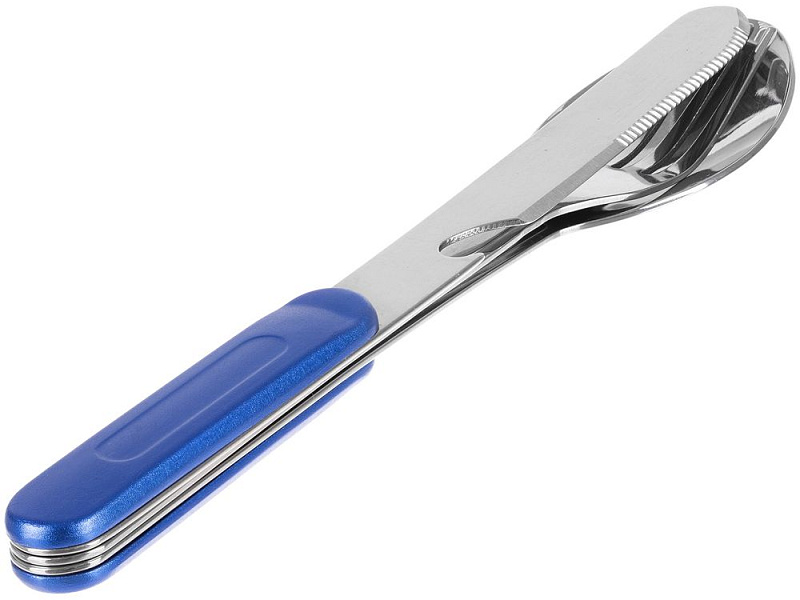 Набор походных столовых приборов Campsite, синий