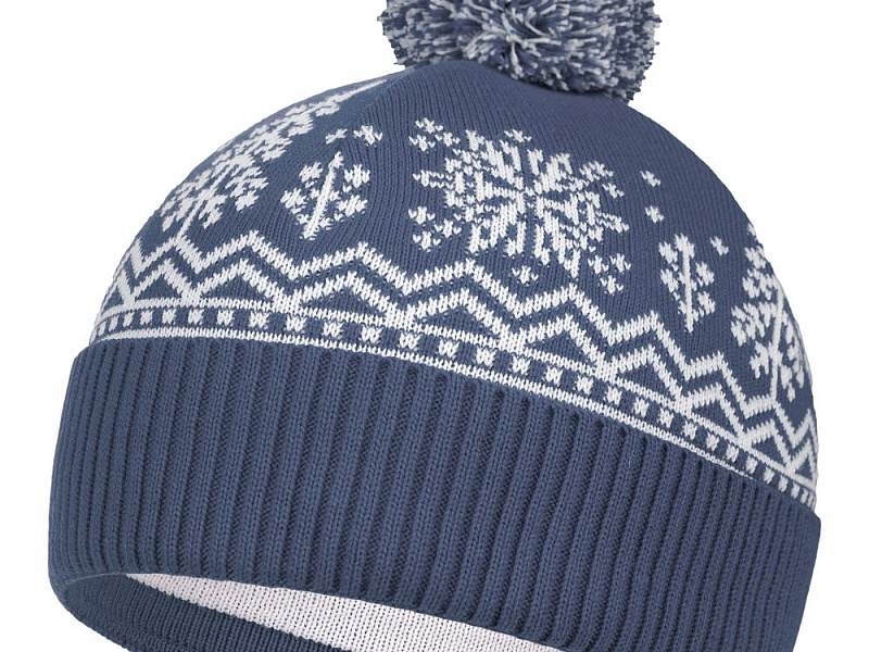 Шапка Elnik, серая с молочно-белым