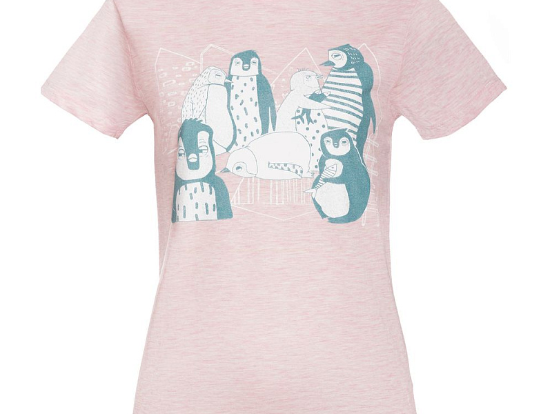 Футболка Ping Win, розовый меланж