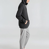 Толстовка с капюшоном унисекс Hoodie, серый меланж (антрацит)