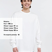 Футболка оверсайз унисекс City Sapiens, молочно-белая