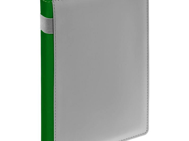 Ежедневник Spain Shall на заказ, недатированный, серый с зеленым