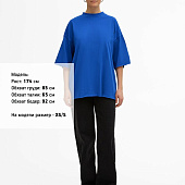 Футболка унисекс оверсайз T1, синяя