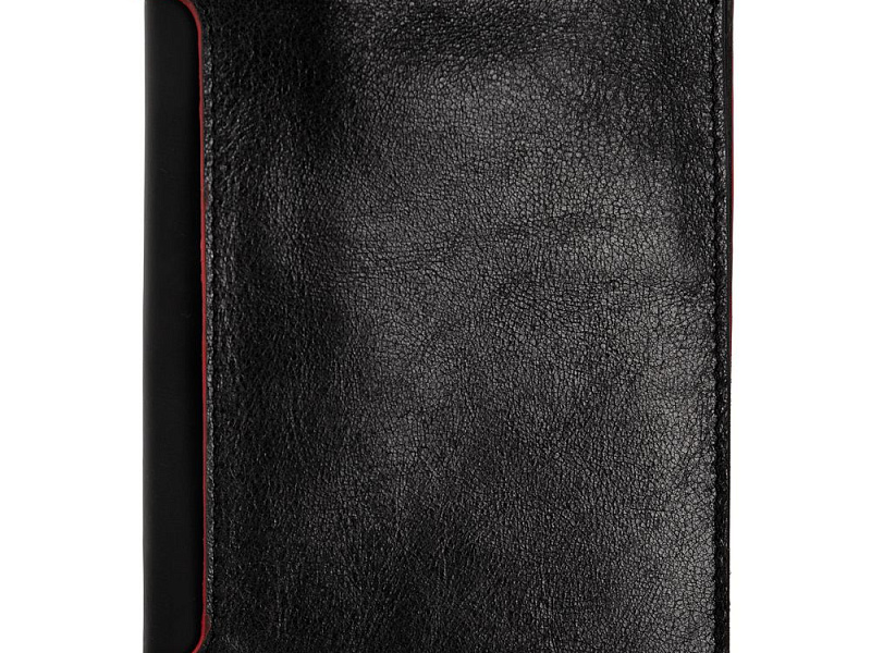 Автобумажник Arrival, черный с красным