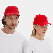 Бейсболка Long Beach, красная