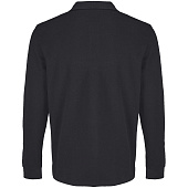 Рубашка поло унисекс с длинным рукавом Pacific LSL, черная