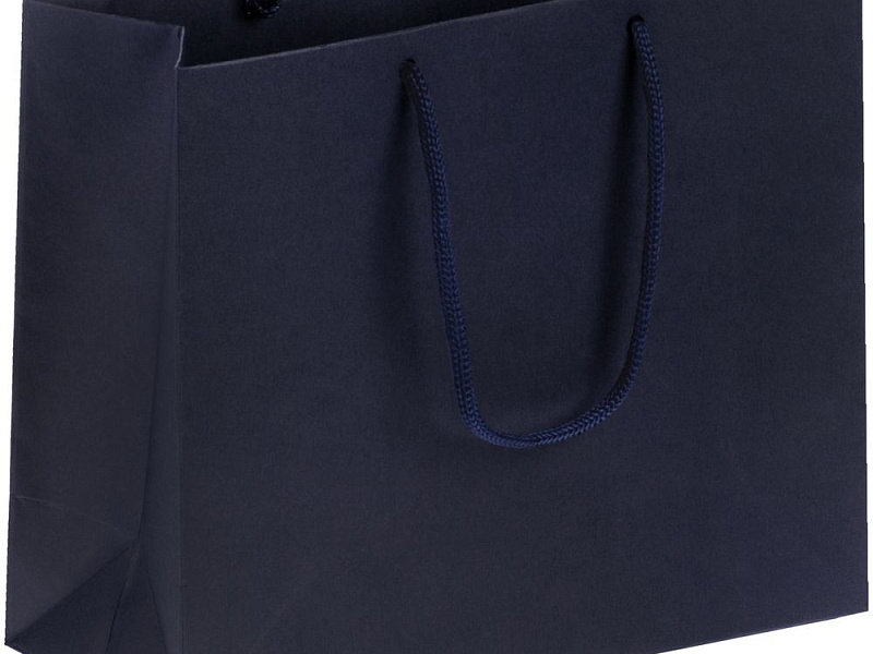 Пакет бумажный Porta S, горизонтальный, темно-синий