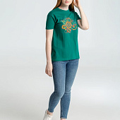 Футболка «Узор», зеленая