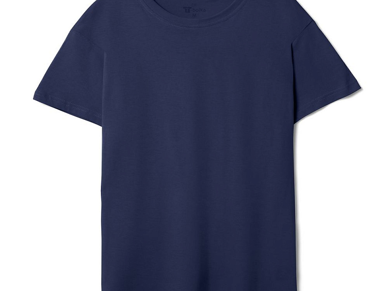 Футболка унисекс T-bolka 140, темно-синяя (кобальт)