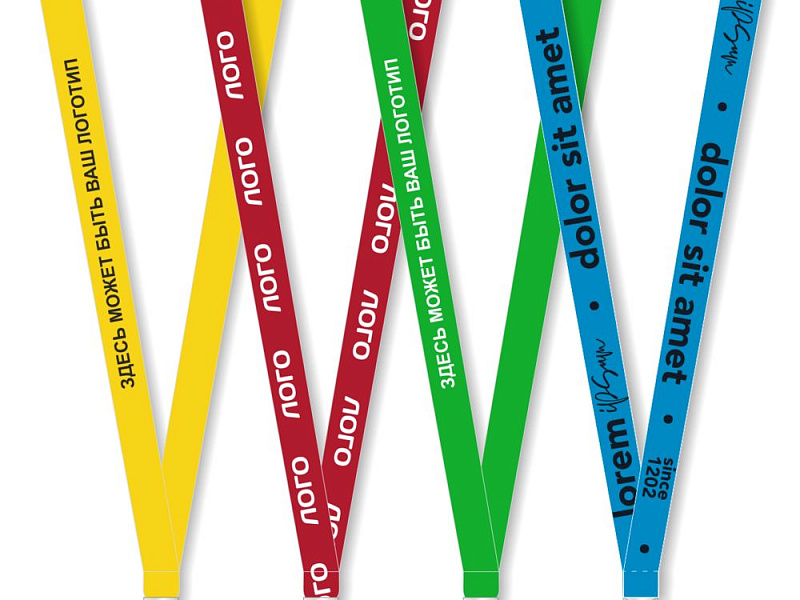 Лента для бейджа с печатью SilkPrint на заказ