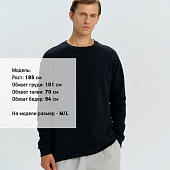 Свитшот оверсайз унисекс Omnifit, черный