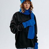 Шарф Fleecy, ярко-синий