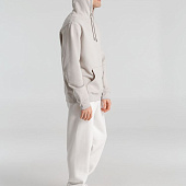 Толстовка с капюшоном унисекс King, дымчато-серая