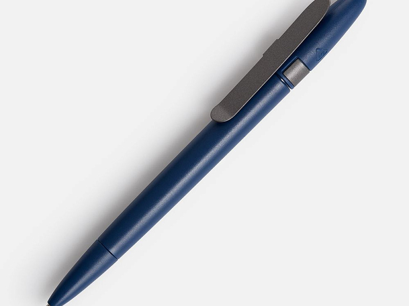 Ручка шариковая Prodir DS5 TSM Metal Clip, синяя с серым