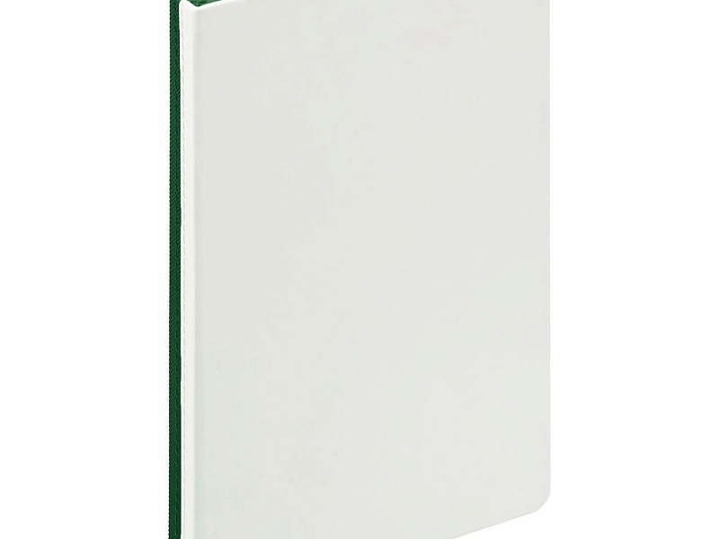 Ежедневник Duplex, недатированный, белый с зеленым