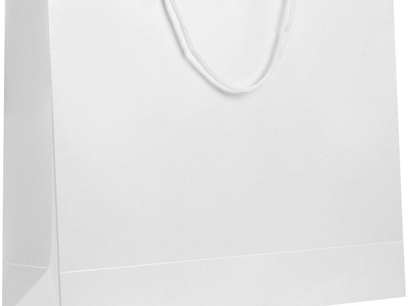 Пакет бумажный «Блеск», большой, белый
