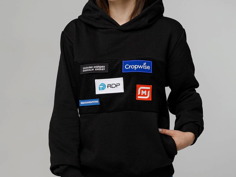 Худи унисекс Patch Catcher со вставкой из липучки, черное