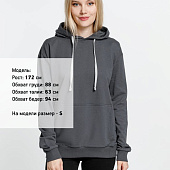 Толстовка с капюшоном Kirenga, темно-серая (графит)