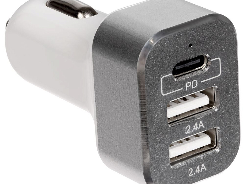 Автомобильное зарядное устройство Branchy с разъемом Type-C, белое