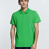 Рубашка поло мужская Virma Premium, зеленое яблоко