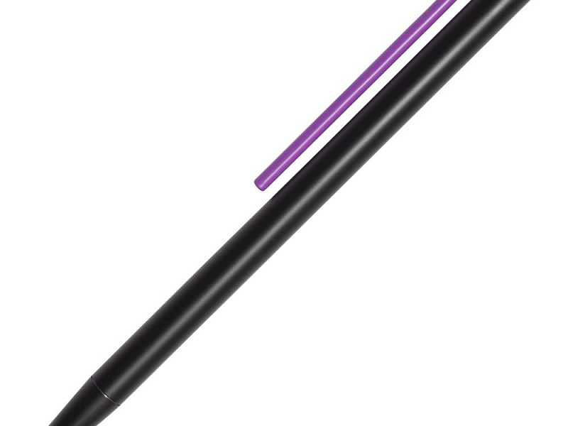 Шариковая ручка GrafeeX в чехле, черная с фиолетовым