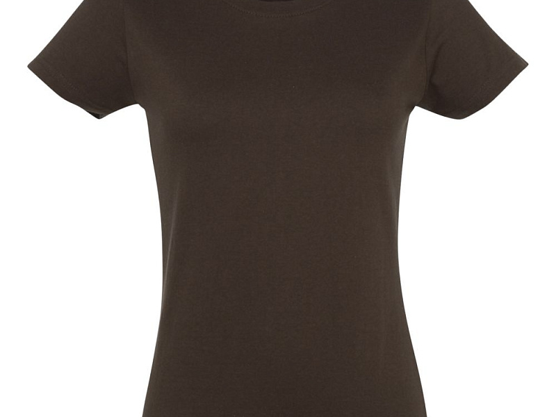 Футболка женская Imperial Women 190, шоколадно-коричневая