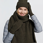 Шарф Nordkyn, зеленый (оливковый)