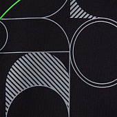 Футболка оверсайз с двойным рукавом Kosmos, черная