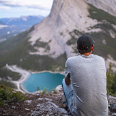 Надувная подушка-сиденье V Seat, серая