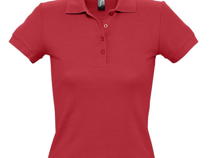Рубашка поло женская People 210, красная