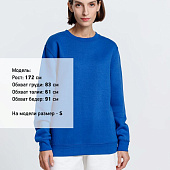 Свитшот унисекс Delta, ярко-синий