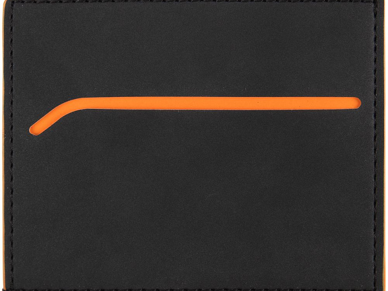Картхолдер Multimo, черный с оранжевым