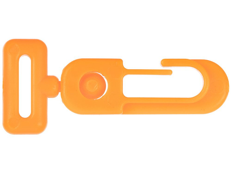 Застежка-карабин Carabine, S, оранжевый неон