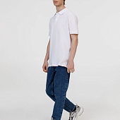 Рубашка поло унисекс Pacific, белая