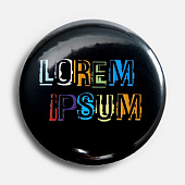 Значок закатной Pinback Print, М