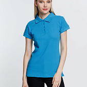 Рубашка поло женская Virma Premium Lady, бирюзовая