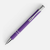 Ручка шариковая Keskus Soft Touch, фиолетовая