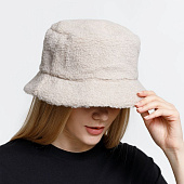 Панама Bucket двусторонняя утепленная, хаки с бежевым